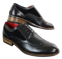 Vyriški juodi brogue batai