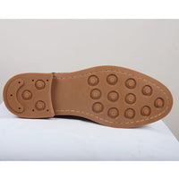 Adam - vyriški rudi gėlėti odiniai oksfordo stiliaus aulinukai su kaukolės raštu