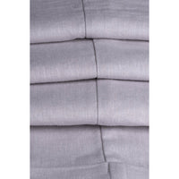 Alvari - vyriškas pilkas lininis klasikinis vasarinis dviejų dalių kostiumas