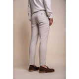 Alvari - vyriškos pilkos lininės vasarinės kelnės