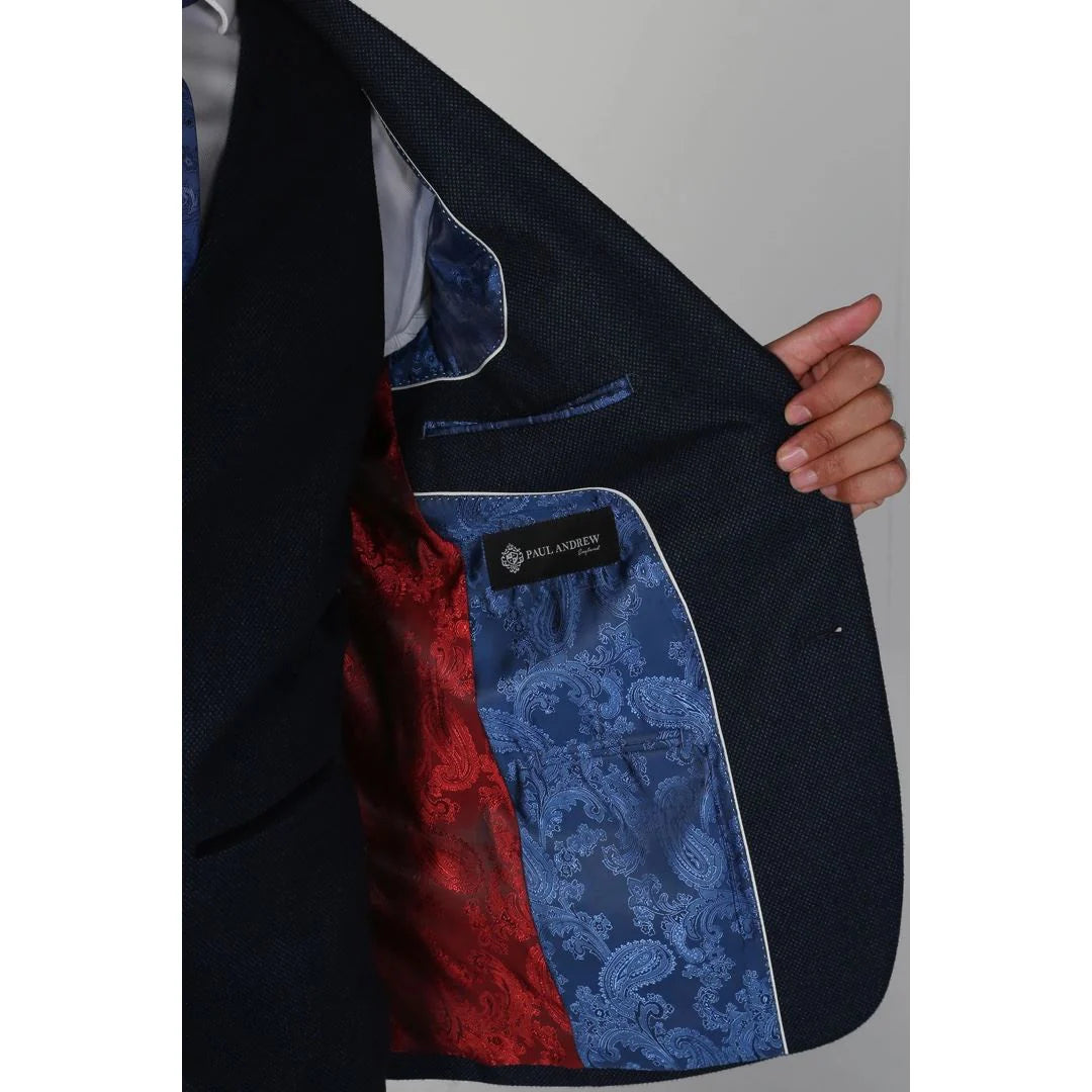 Arthur – vyriškas „Birdseye Navy“ švarkas