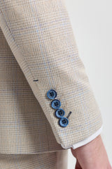 Vyriškas kreminis trijų dalių vestuvinis kostiumas - Cavani Caridi