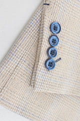 Vyriškas kreminis trijų dalių vestuvinis kostiumas - Cavani Caridi