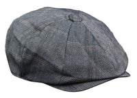 Vyriška 8 panelių „Peaky Blinders“ tvido plokščia kepuraitė – „Cavani Connall“
