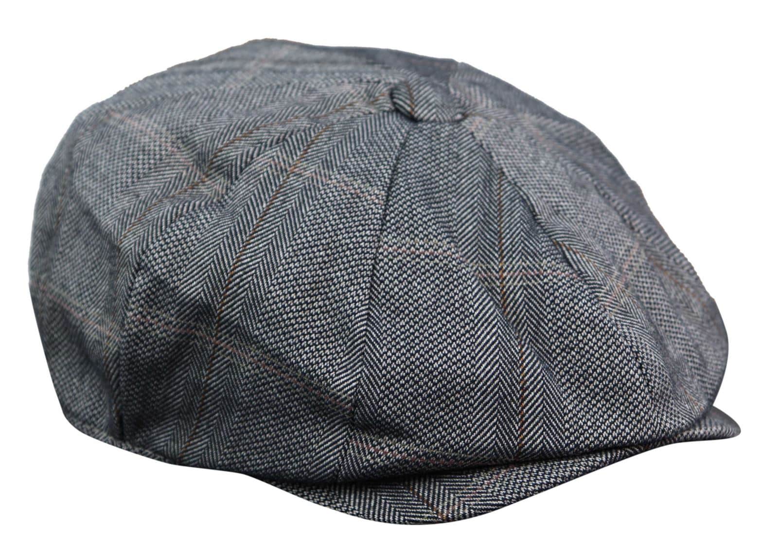 Vyriška 8 panelių „Peaky Blinders“ tvido plokščia kepuraitė – „Cavani Connall“
