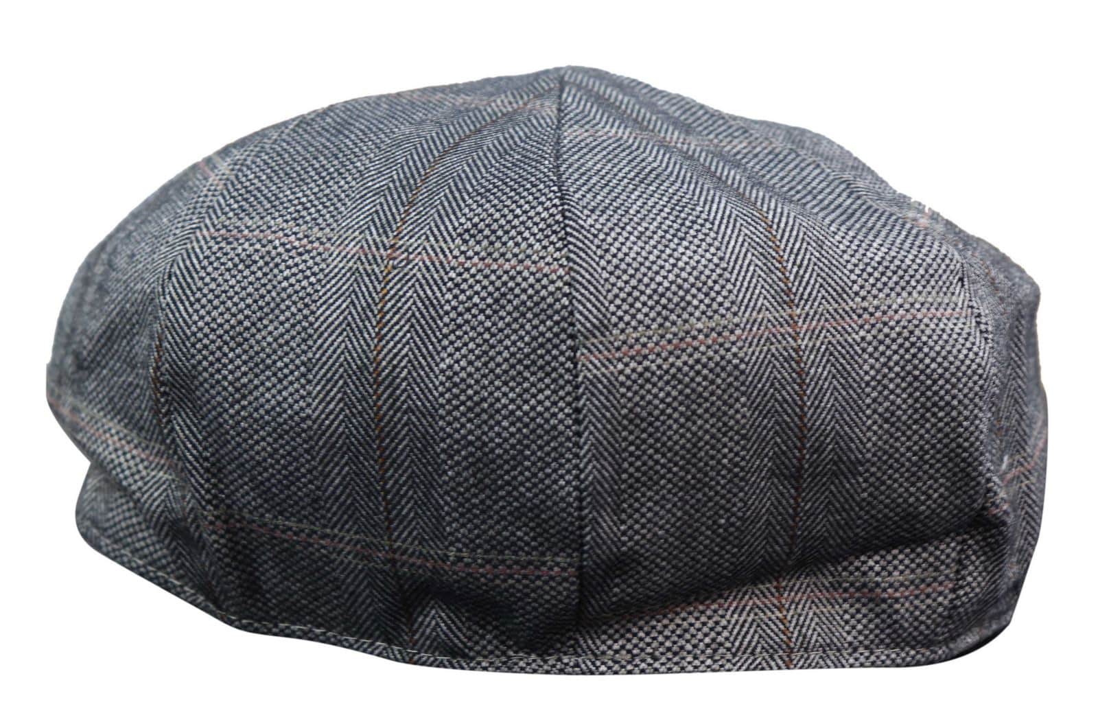 Vyriška 8 panelių „Peaky Blinders“ tvido plokščia kepuraitė – „Cavani Connall“