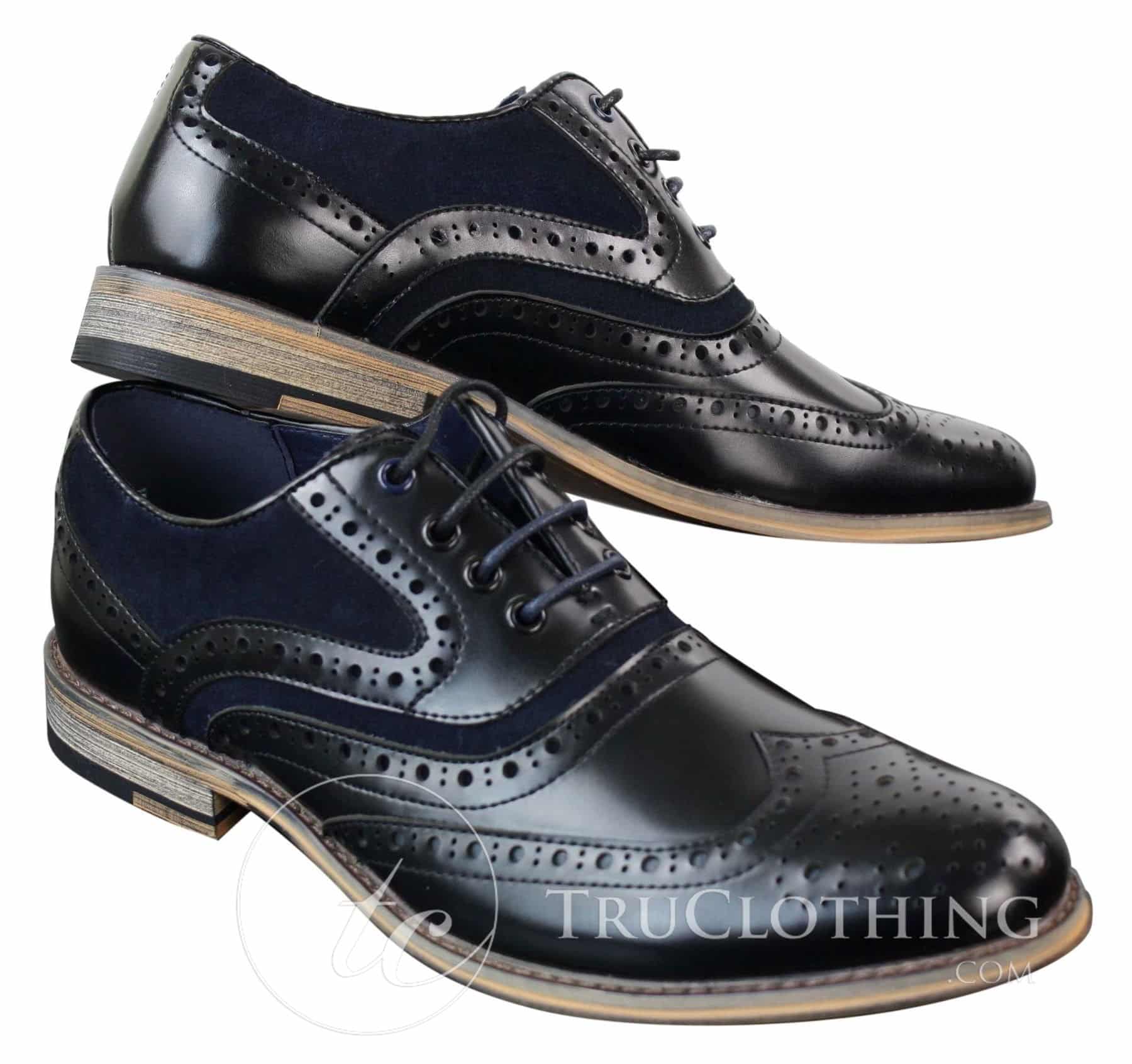 Vyriški tikros odos ir zomšos, suvarstyti „Gatsby Brouges“, stilingi, laisvalaikio stiliaus dizainerio retro stiliaus bateliai.