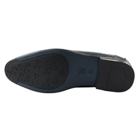 Vyriški užsegami formalūs tamsiai mėlyni mokasinai