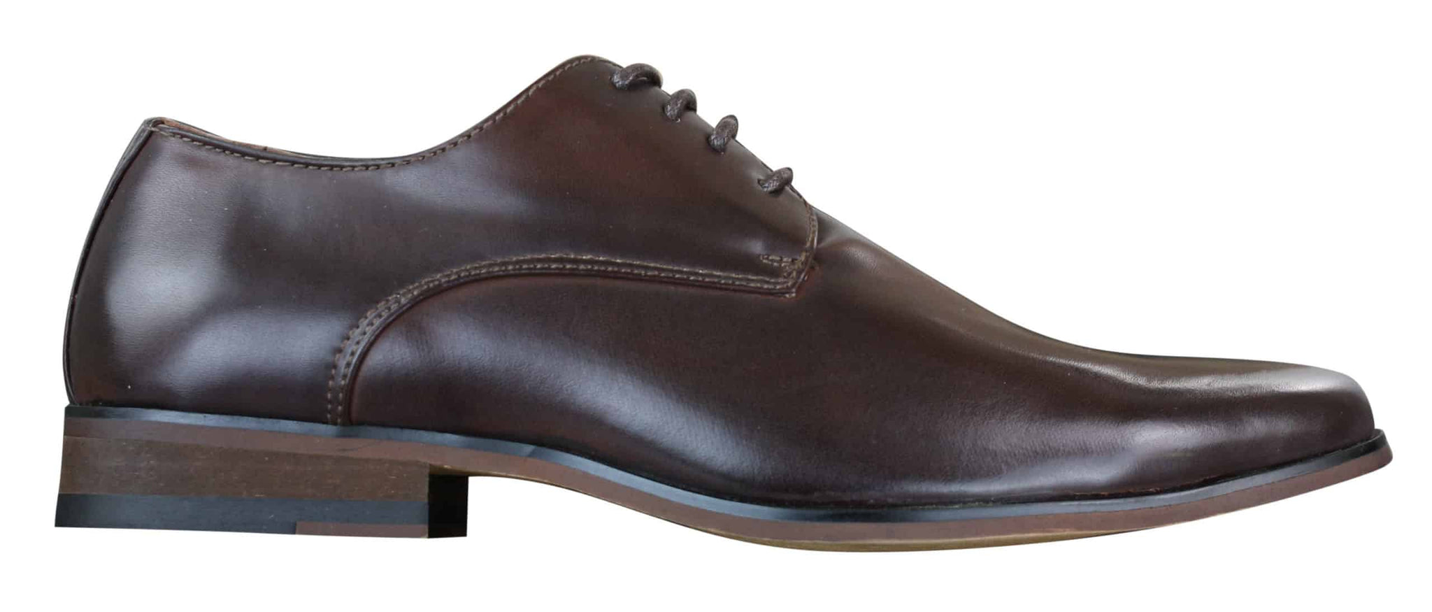„Galax GH3063“ – vyriški rudi klasikiniai retro stiliaus odiniai batai su raišteliais