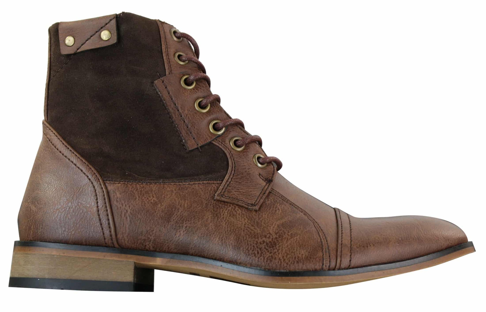 „Galax GLX3516“ vyriški retro vintažiniai miesto stiliaus aulinukai iki kulkšnių, ploni odiniai zomšiniai, suvarstyti, elegantiški, kasdieniai.