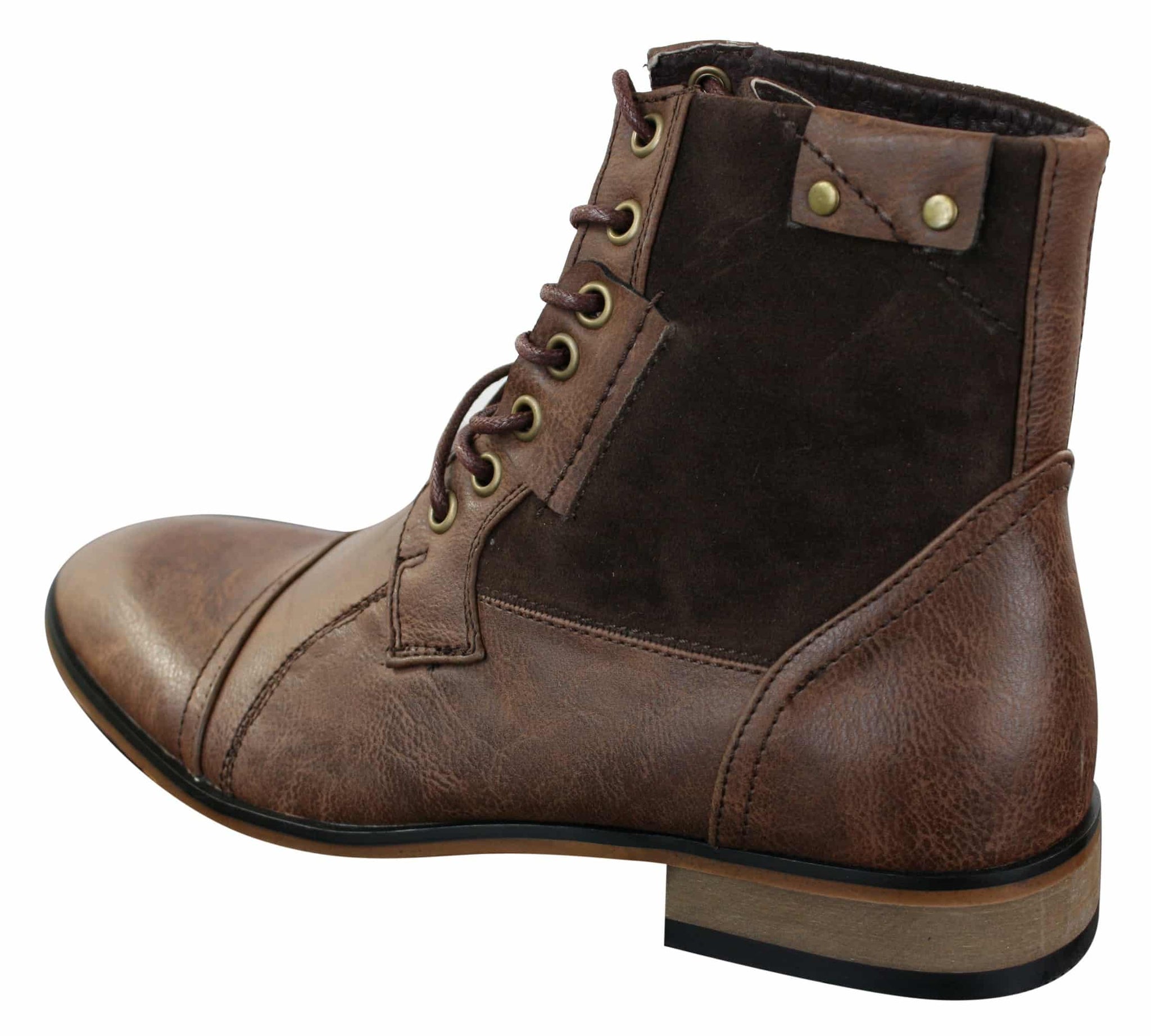 „Galax GLX3516“ vyriški retro vintažiniai miesto stiliaus aulinukai iki kulkšnių, ploni odiniai zomšiniai, suvarstyti, elegantiški, kasdieniai.