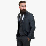 „Happy Gentleman GRINGO“ pilkas trijų dalių vilnonis kostiumas