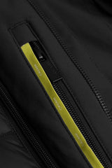 Heston - vyriškas lengvas laisvalaikio stiliaus paminkštintas juodas paltas