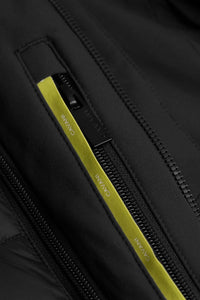 Heston - vyriškas lengvas laisvalaikio stiliaus paminkštintas juodas paltas