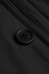 Heston - vyriškas lengvas laisvalaikio stiliaus paminkštintas juodas paltas