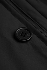 Heston - vyriškas lengvas laisvalaikio stiliaus paminkštintas juodas paltas