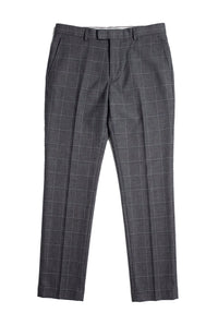 Hobbs - Vyriškos pilkos languotos kelnės Vintage Retro Elegantiškos Vestuvinės