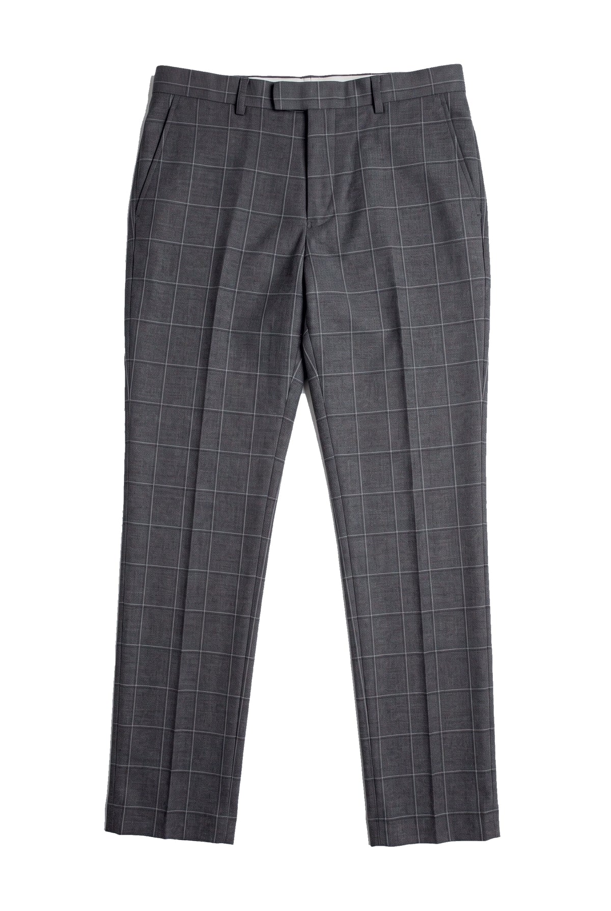 Hobbs - Vyriškos pilkos languotos kelnės Vintage Retro Elegantiškos Vestuvinės