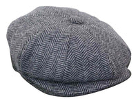 HT6316 - Vyriška eglutės formos tvido kepurė su „Peaky Blinders“ raštu