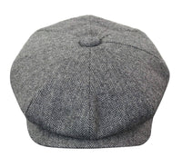 HT6364 - Vyriška tvido skrybėlė su „Eaglebone“ raštu ir „Newsboy Peaky Blinders“ raštu
