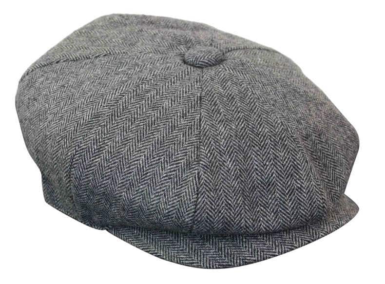 HT6364 - Vyriška tvido skrybėlė su „Eaglebone“ raštu ir „Newsboy Peaky Blinders“ raštu