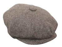 HT6364 - Vyriška tvido skrybėlė su „Eaglebone“ raštu ir „Newsboy Peaky Blinders“ raštu