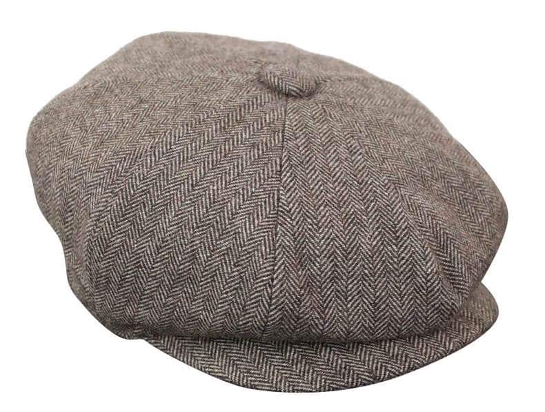 HT6364 - Vyriška tvido skrybėlė su „Eaglebone“ raštu ir „Newsboy Peaky Blinders“ raštu