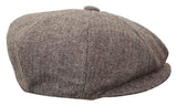 HT6364 - Vyriška tvido skrybėlė su „Eaglebone“ raštu ir „Newsboy Peaky Blinders“ raštu