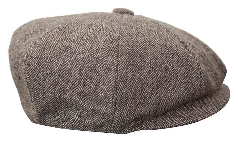 HT6364 - Vyriška tvido skrybėlė su „Eaglebone“ raštu ir „Newsboy Peaky Blinders“ raštu