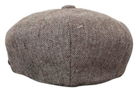 HT6364 - Vyriška tvido skrybėlė su „Eaglebone“ raštu ir „Newsboy Peaky Blinders“ raštu