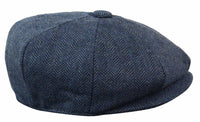 HT6364 - Vyriška tvido skrybėlė su „Eaglebone“ raštu ir „Newsboy Peaky Blinders“ raštu