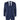 IM43 - Vyriškas dryžuotas trijų dalių tamsiai mėlynas „Shelby“ stiliaus kostiumas