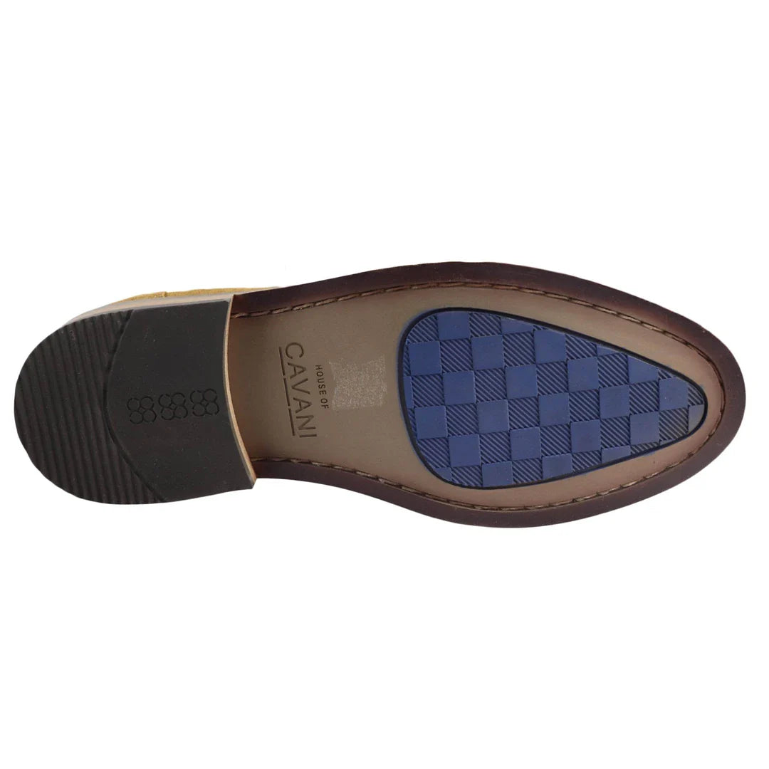 Vyriški „Real Full Suede“ užsegami mokasinai, įdegę, elegantiški, laisvalaikio, klasikinio stiliaus, patogūs.