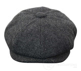 Vaikiška „Peaky Blinders“ „Newsboy Tweed“ eglutės rašto 8 panelių kepurė