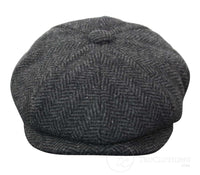Vaikiška „Peaky Blinders“ „Newsboy Tweed“ eglutės rašto 8 panelių kepurė