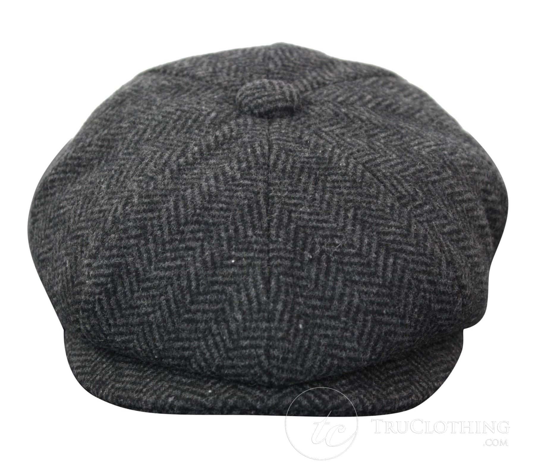 Vaikiška „Peaky Blinders“ „Newsboy Tweed“ eglutės rašto 8 panelių kepurė