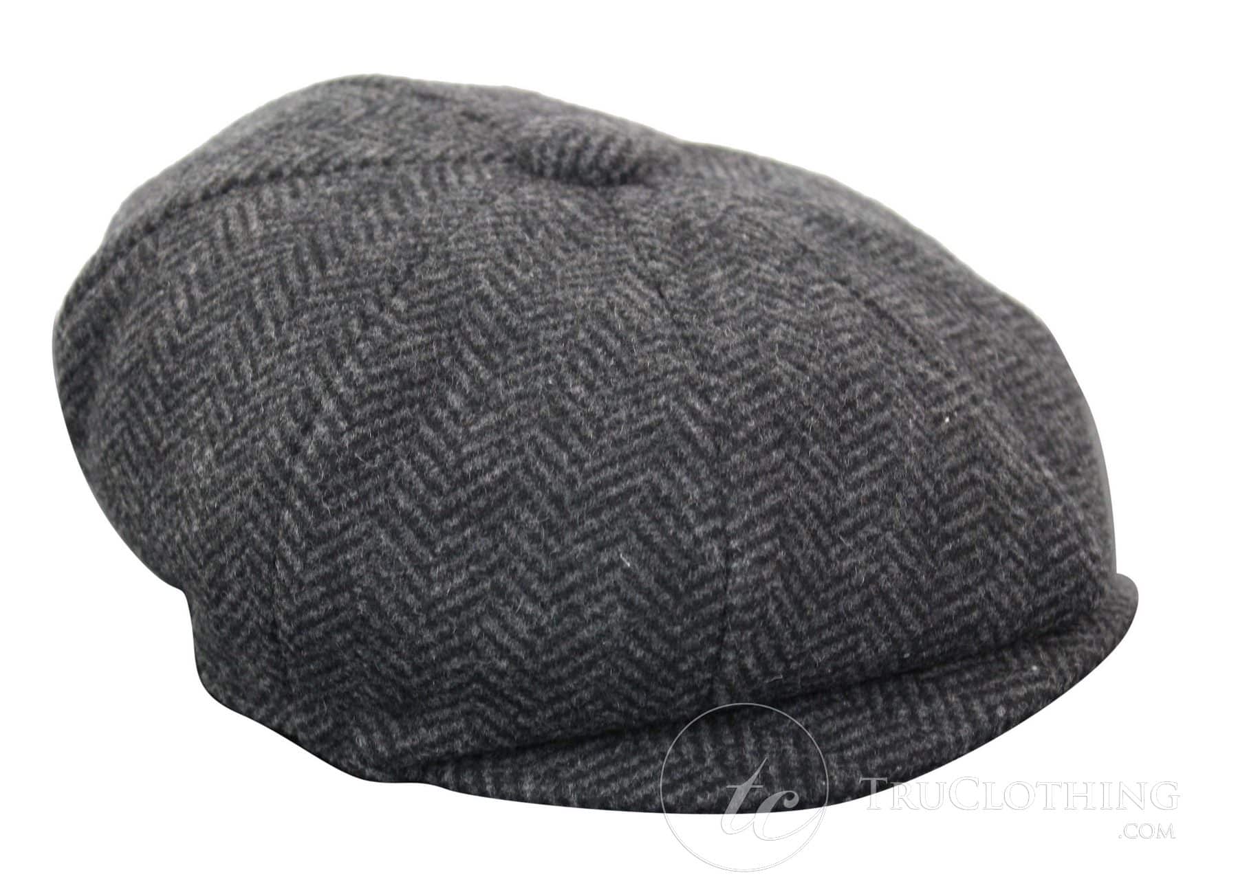Vaikiška „Peaky Blinders“ „Newsboy Tweed“ eglutės rašto 8 panelių kepurė
