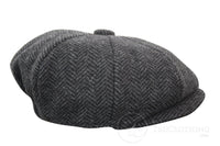 Vaikiška „Peaky Blinders“ „Newsboy Tweed“ eglutės rašto 8 panelių kepurė