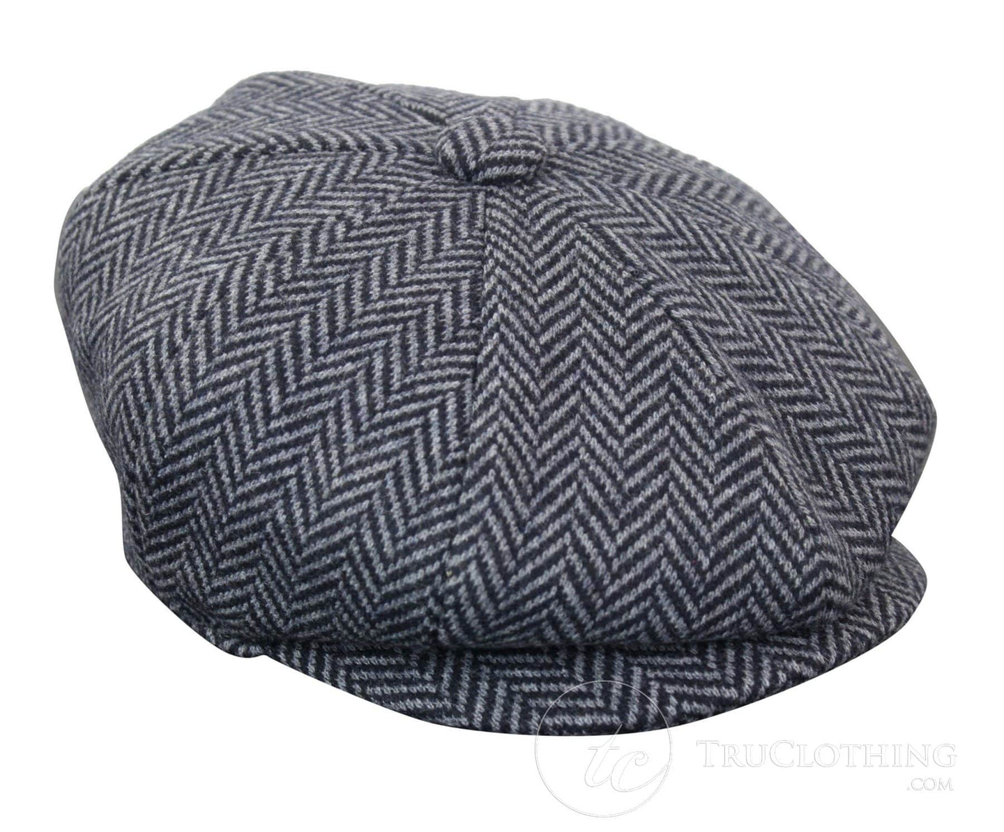 Vaikiška „Peaky Blinders“ „Newsboy Tweed“ eglutės rašto 8 panelių kepurė