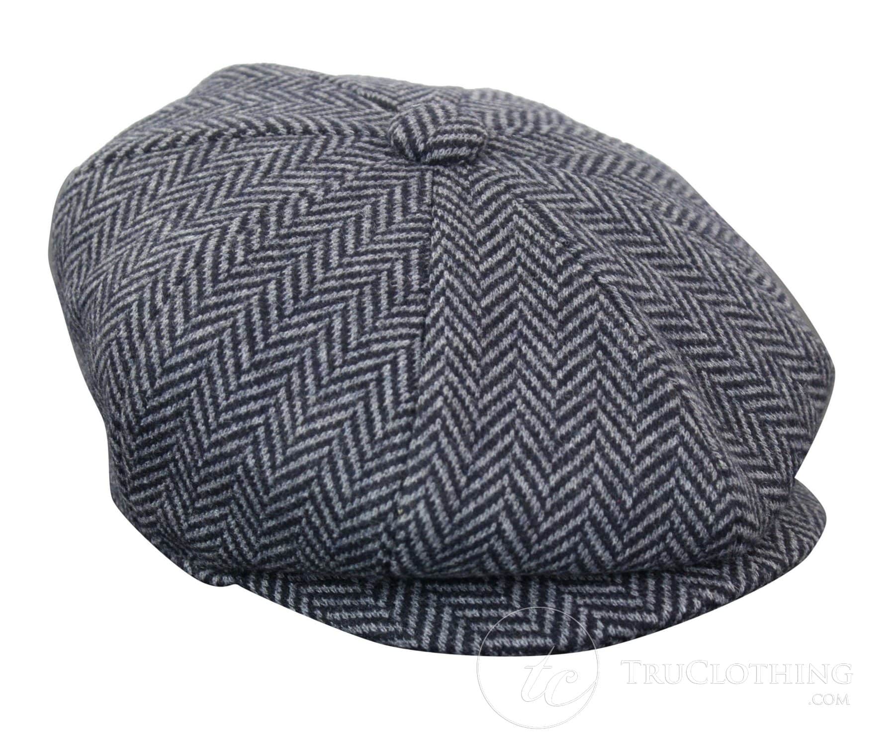 Vaikiška „Peaky Blinders“ „Newsboy Tweed“ eglutės rašto 8 panelių kepurė