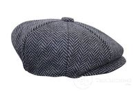 Vaikiška „Peaky Blinders“ „Newsboy Tweed“ eglutės rašto 8 panelių kepurė