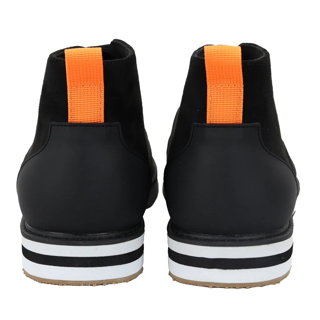 Vyriški suvarstomi zomšiniai dykumos juodi batai