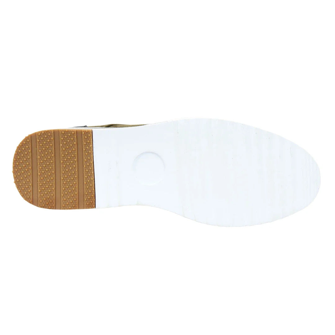 Vyriški suvarstomi zomšiniai dykumos žali batai