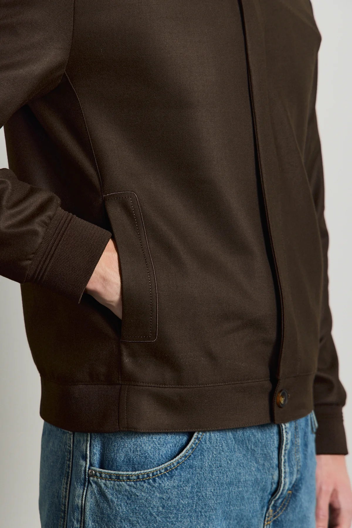 Vyriška ruda minimalistinė elegantiška bomber striukė