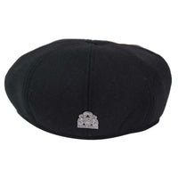Vyriška 8 panelių „Peaky Blinders“ kepurė - juoda