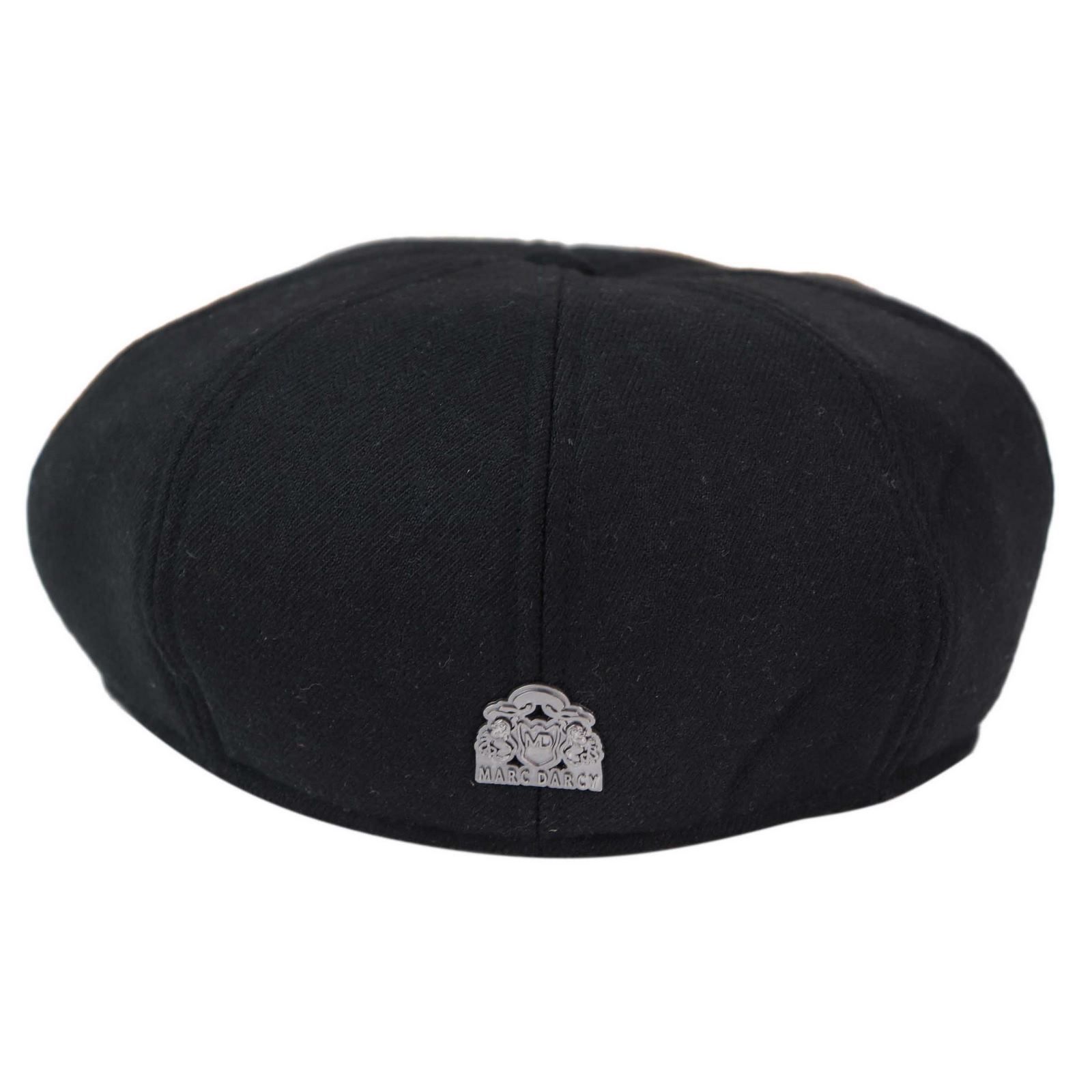 Vyriška 8 panelių „Peaky Blinders“ kepurė - juoda