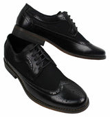Vyriški odiniai bateliai „Brogues“, italų dizainerio, laisvalaikio stiliaus, rudi, juodi, tamsiai mėlyni, retro stiliaus.