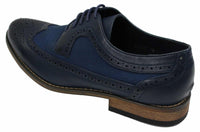 Vyriški odiniai bateliai „Brogues“, italų dizainerio, laisvalaikio stiliaus, rudi, juodi, tamsiai mėlyni, retro stiliaus.