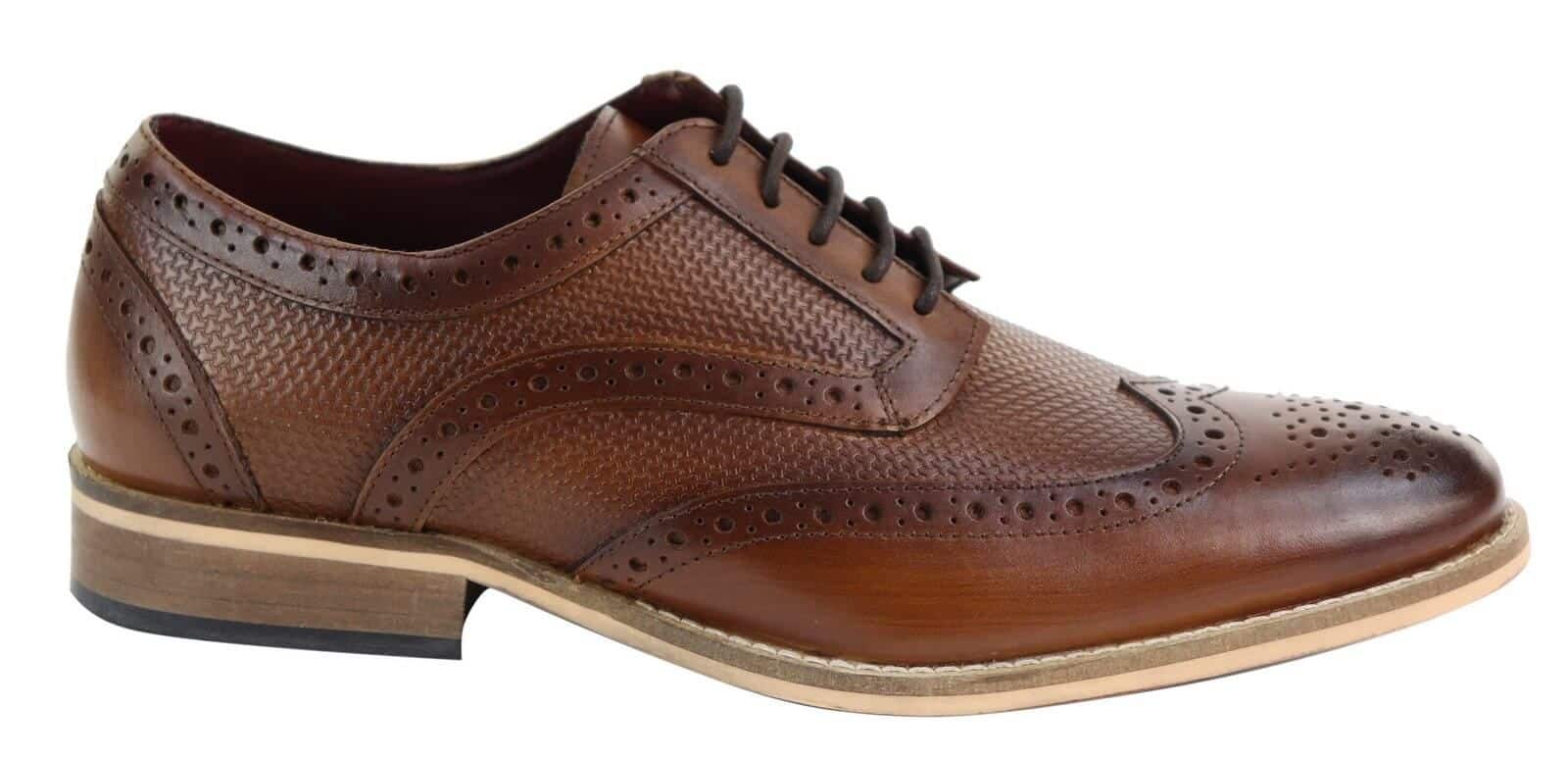 Vyriški Oksfordo batai su moderniu raštu
