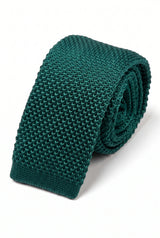 Vyriškas megztas kaklaraištis šalavijų žaliumo spalvos